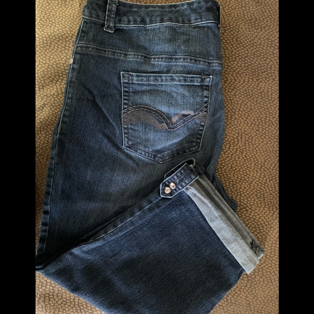 Nine West cuffed cropped jeans